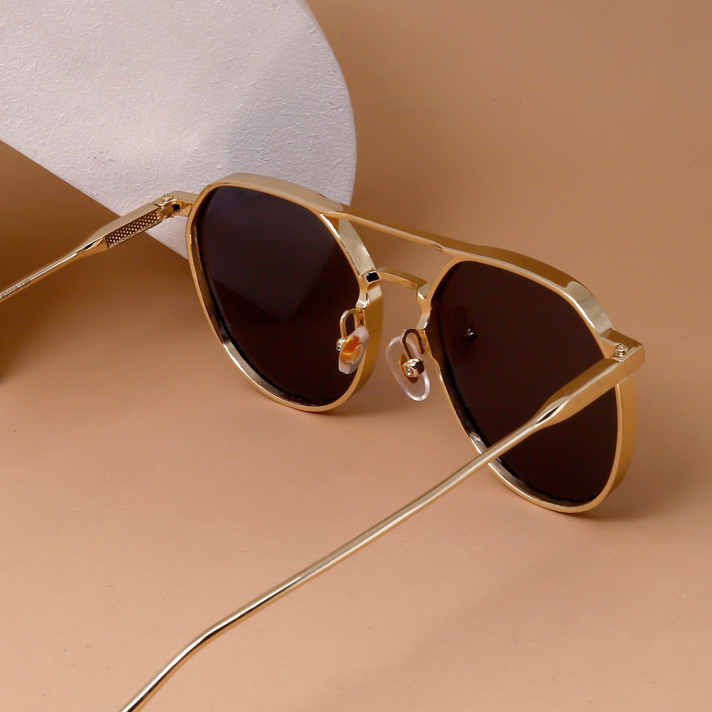 BB Gold And Black Unisex Sunglasses