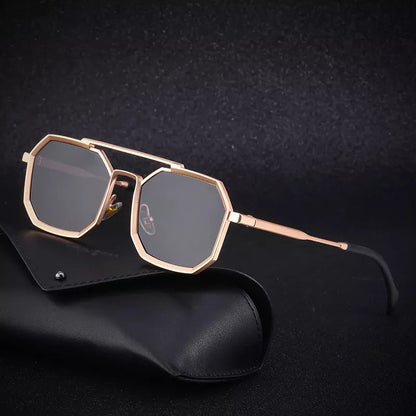 BB Miktas Gold Black Unisex Sunglasses