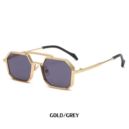 BB Miktas Gold Black Unisex Sunglasses