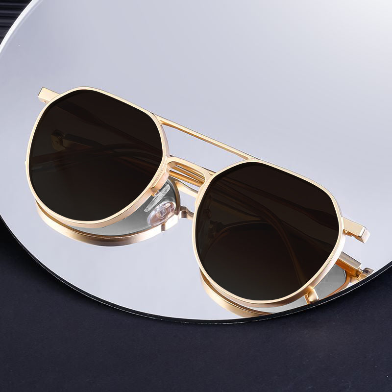 Bektler Gold And Black Edition Sunglasses